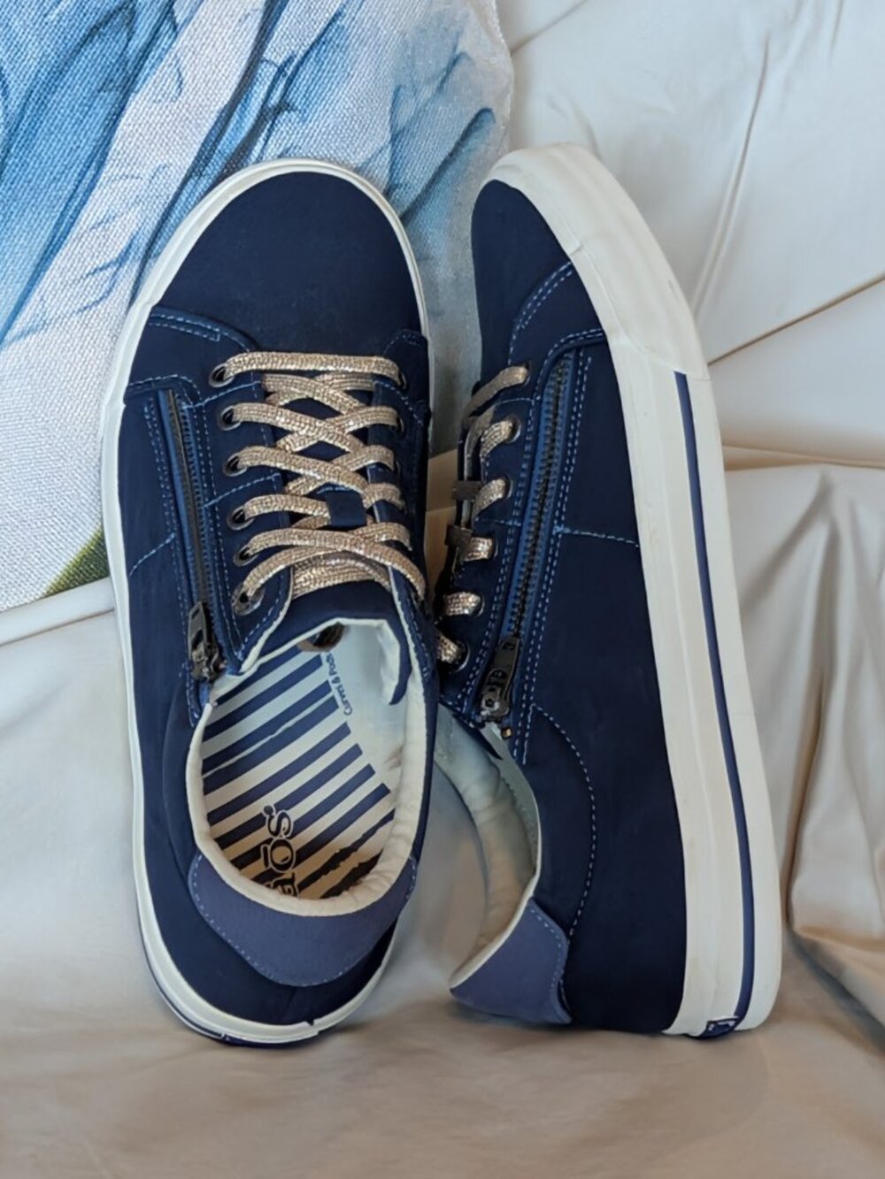 Taos Z Soul, Navy, Women's Sneakers, Size 10